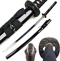 Vista 8 de Ace Martial Arts Supply Katana japonesa hecha a mano de acero al carbono, Daito Samurái, espada afilada, lista para la batalla