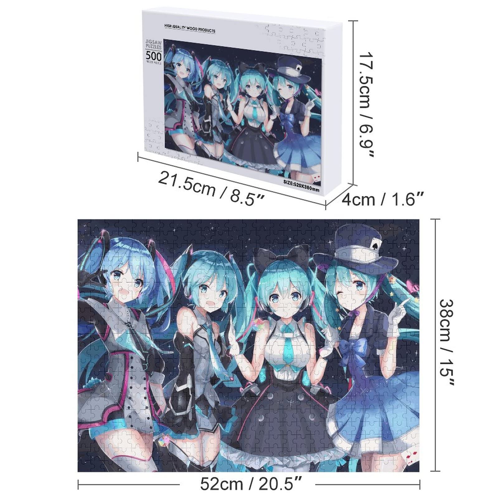 Amazon.co.jp: 初音ミク ジグソーパズル 木製パズル 300 PCS 500