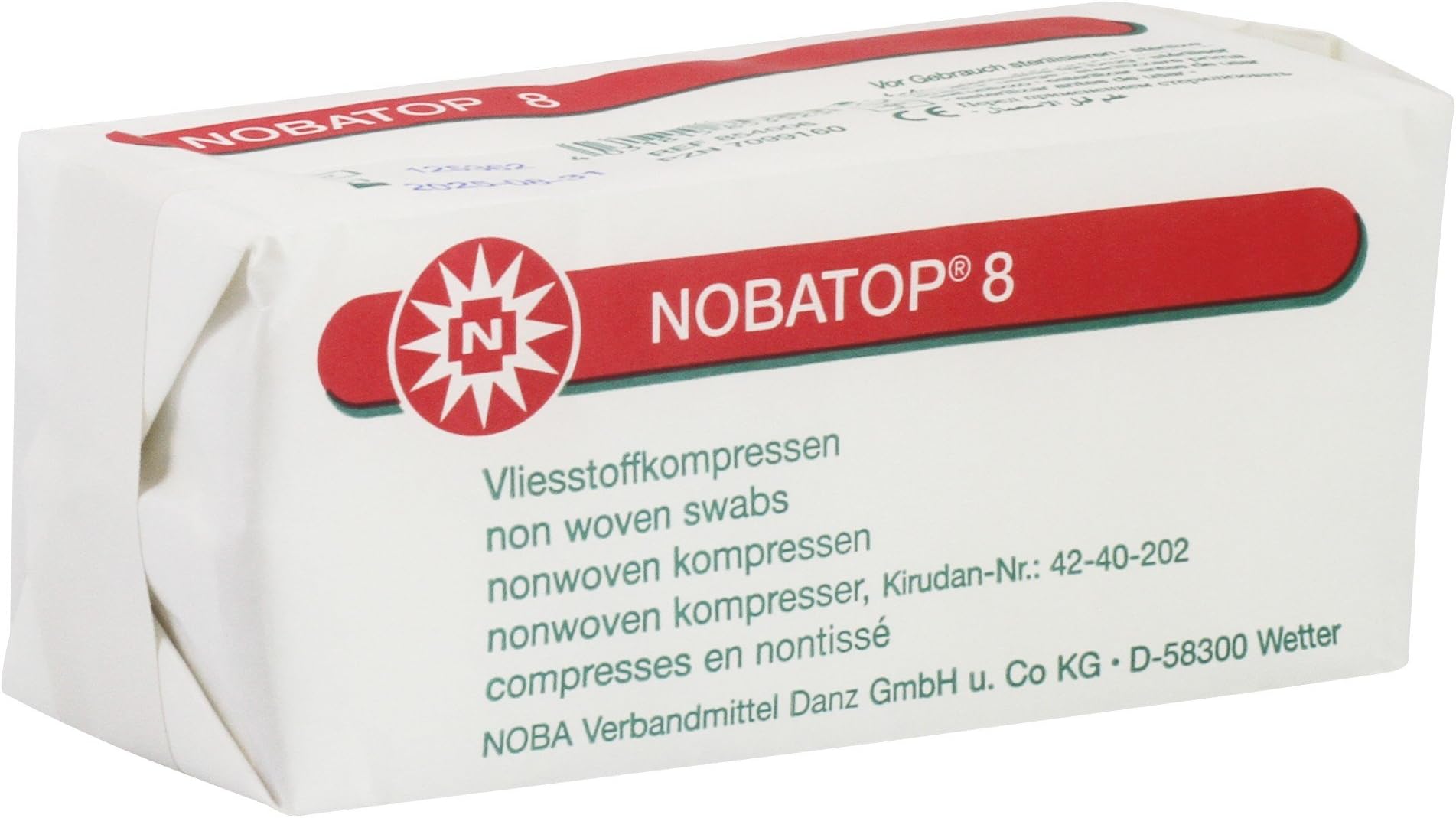 NOBATOP 8 Non-sterile Non-woven swabs 4-ply - 5 cm x 5 cm (200 St.)