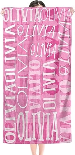 Vista 204 de Toalla de playa, toallas de playa personalizadas para niños, toallas de playa para adultos y niños, microfibra de secado rápido, toallas de playa