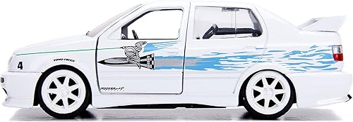 Miniatura 4 de Jada Fast & Furious 1:32 Jesse's Volkswagen Jetta - Coche fundido a presión, juguetes para niños y adultos