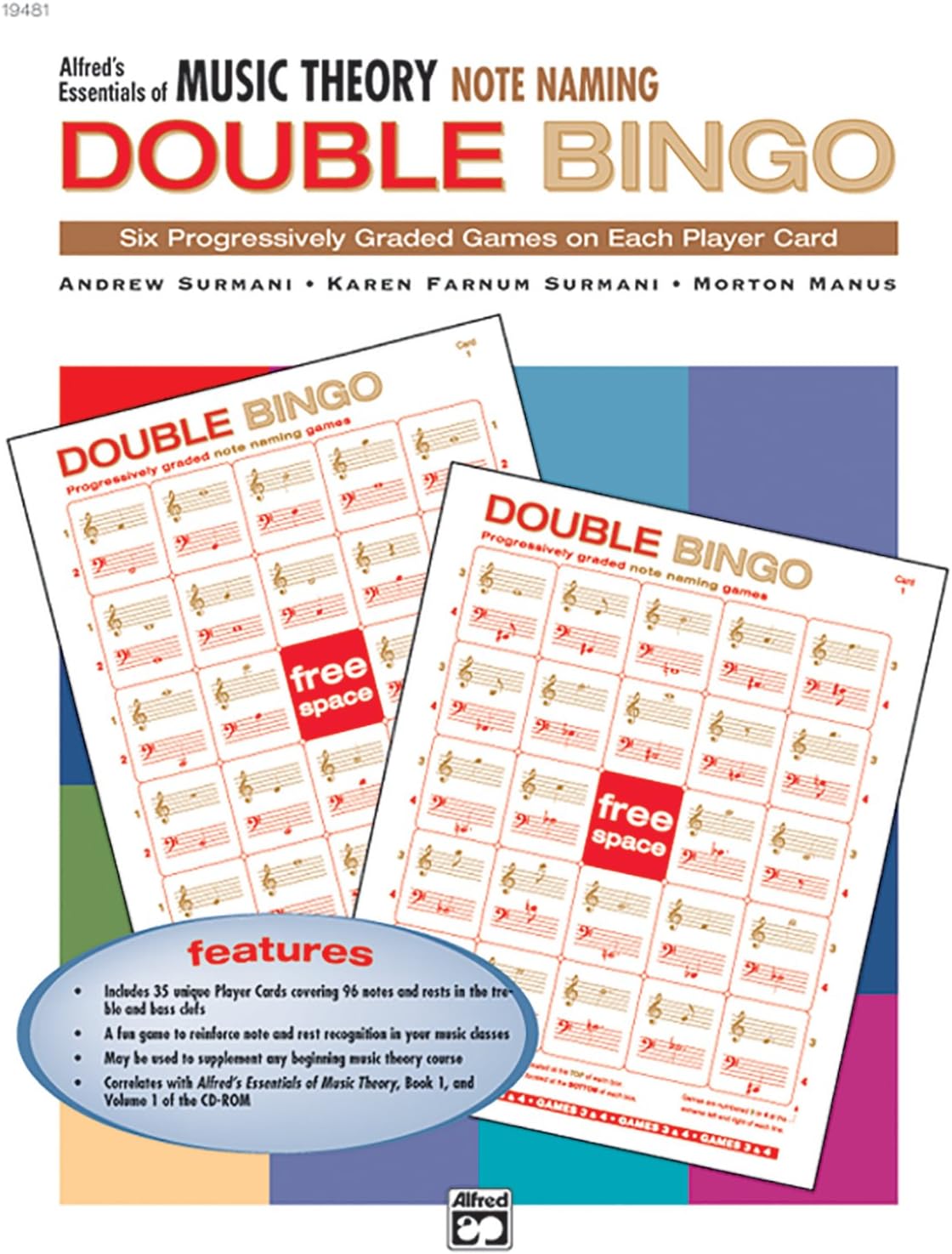 Alfred's Essentials of Music Theory: Note Naming Double Bingo