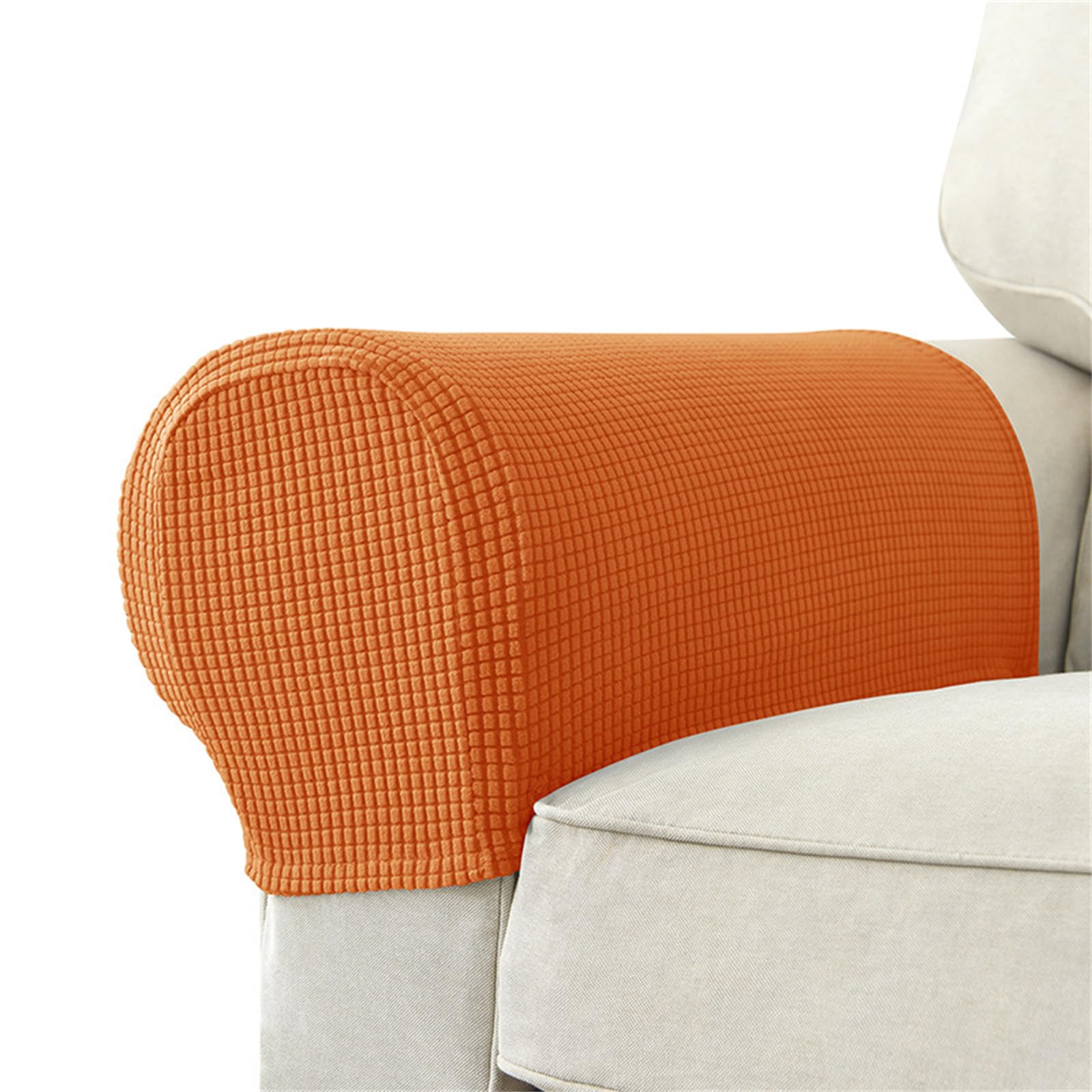 NEWFT 2pcs Plushes Sofa Armrest Covers Enhances Protections for Chair Arm, Machine Washable Furniture Arm Protections Couch Slipcovers