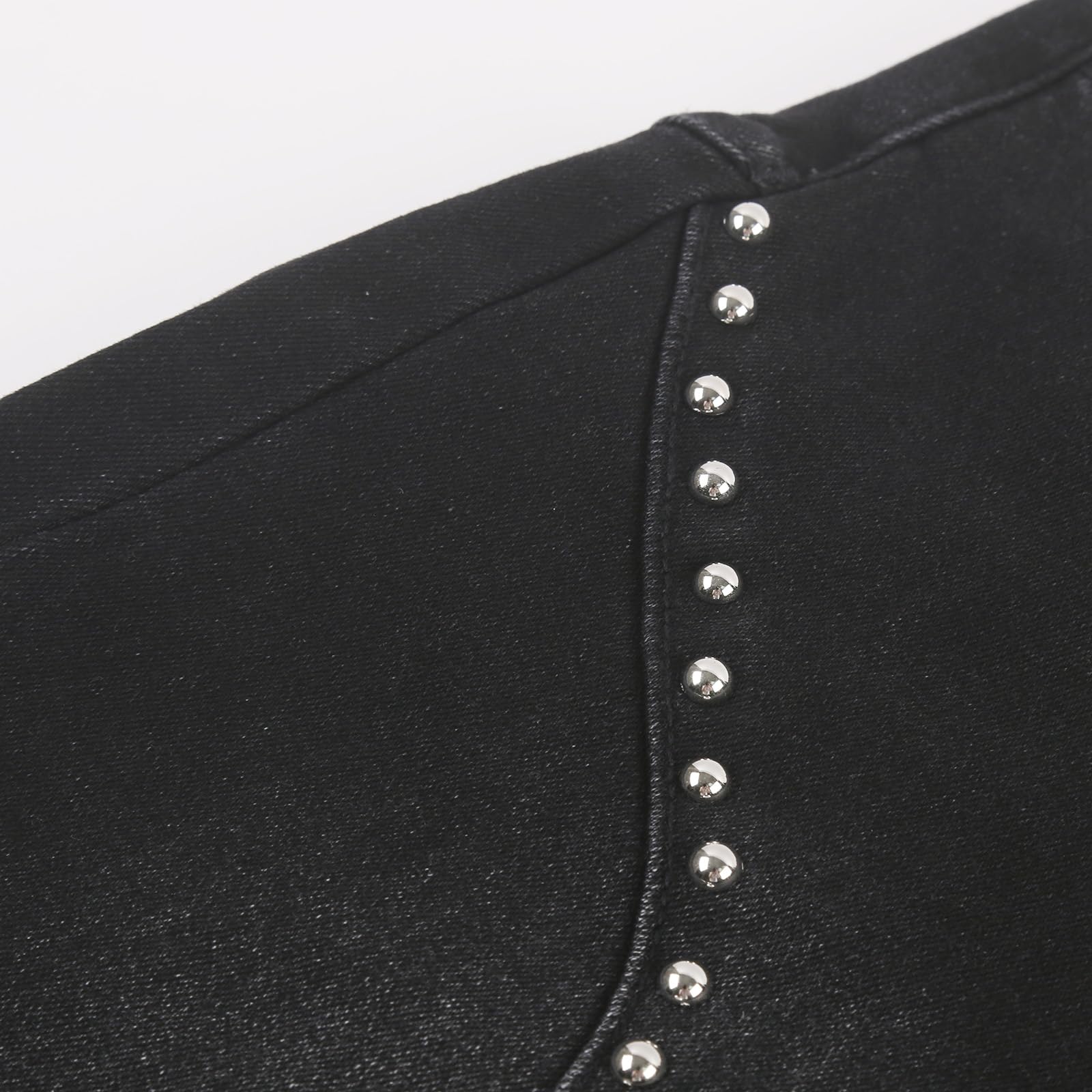 Vaqueros Mujer Tallas Grandes Vaqueros Elásticos Mujer Elásticos Slim De Tiro con Tira De Botones Visibles Elegantes Cintura Alta Ajustados Estilo Urbano