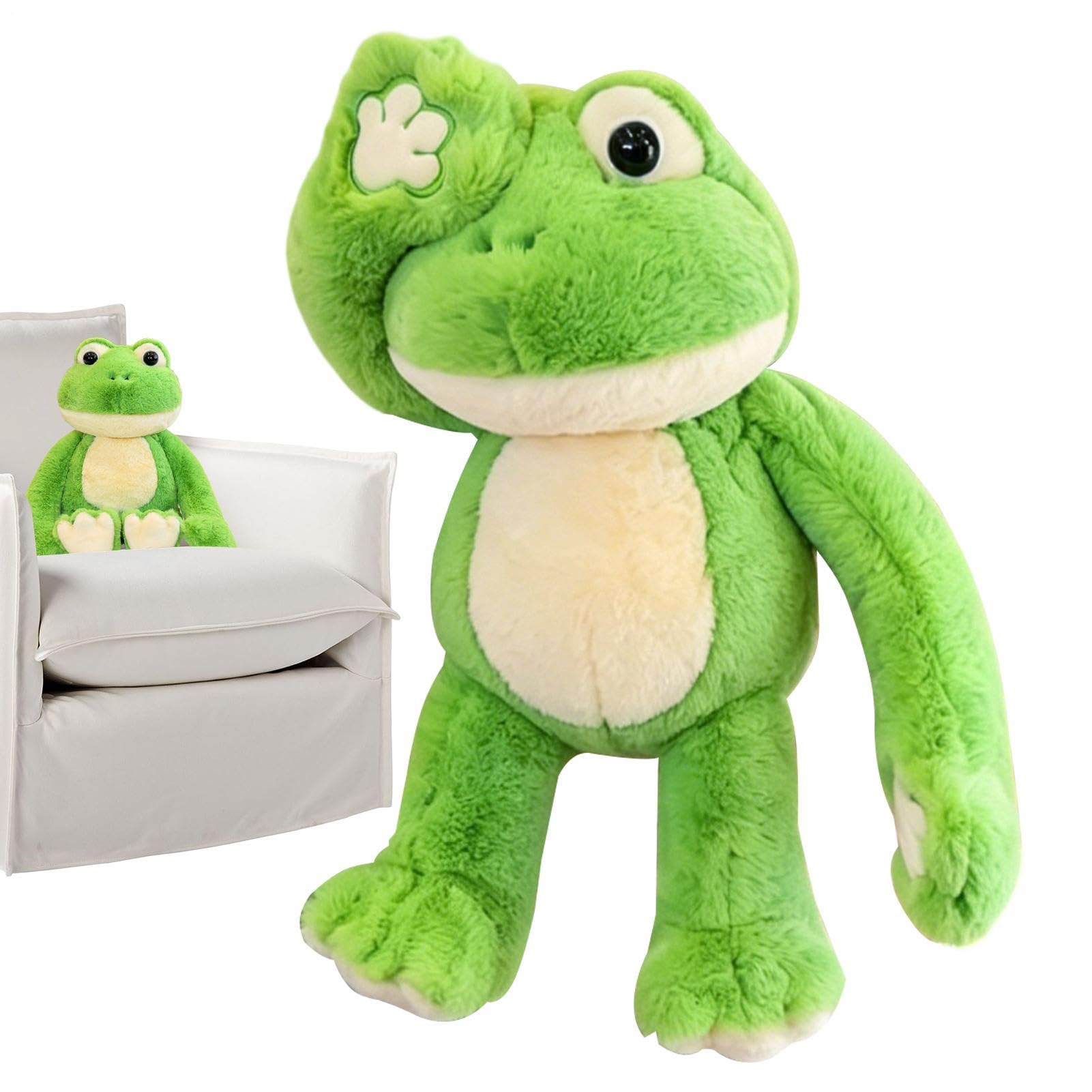 Ranas de peluche decorativas para evitar caídas en estantes y sofás 8