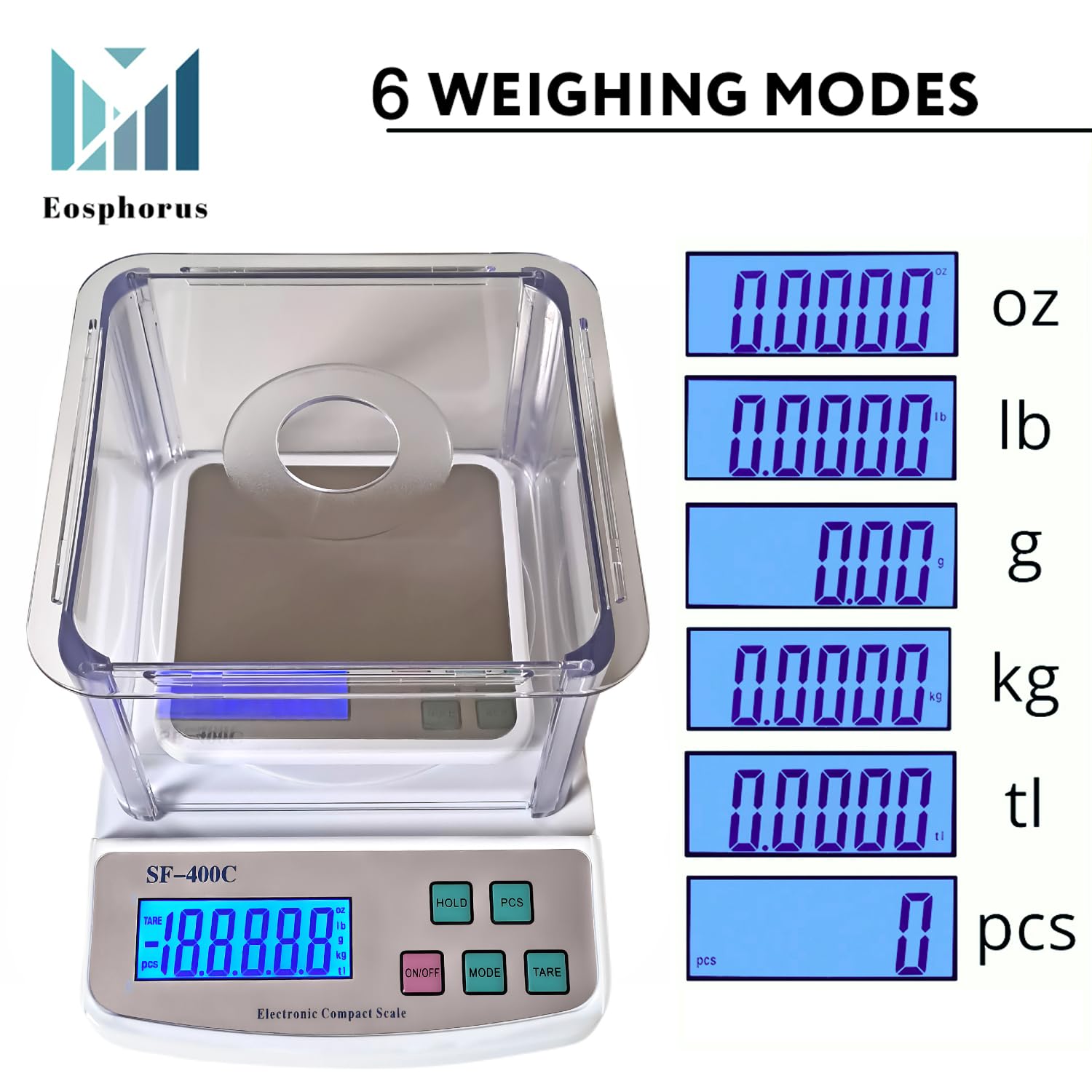 Balanza Digital de Precisión 0,01g para Joyería, Monedas y Laboratorio