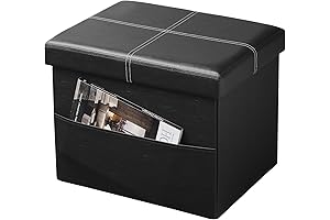 Amasmile Folding Gaming Foot Rest Ottoman with Storage