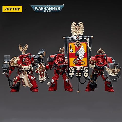 Miniatura 2 de JoyToy 118 Warhammer 40,000 Figura de acción Blood Angels Assault Terminators (juego de 3 figuras) (DavinosLeonidTaelon) Modelo de colección
