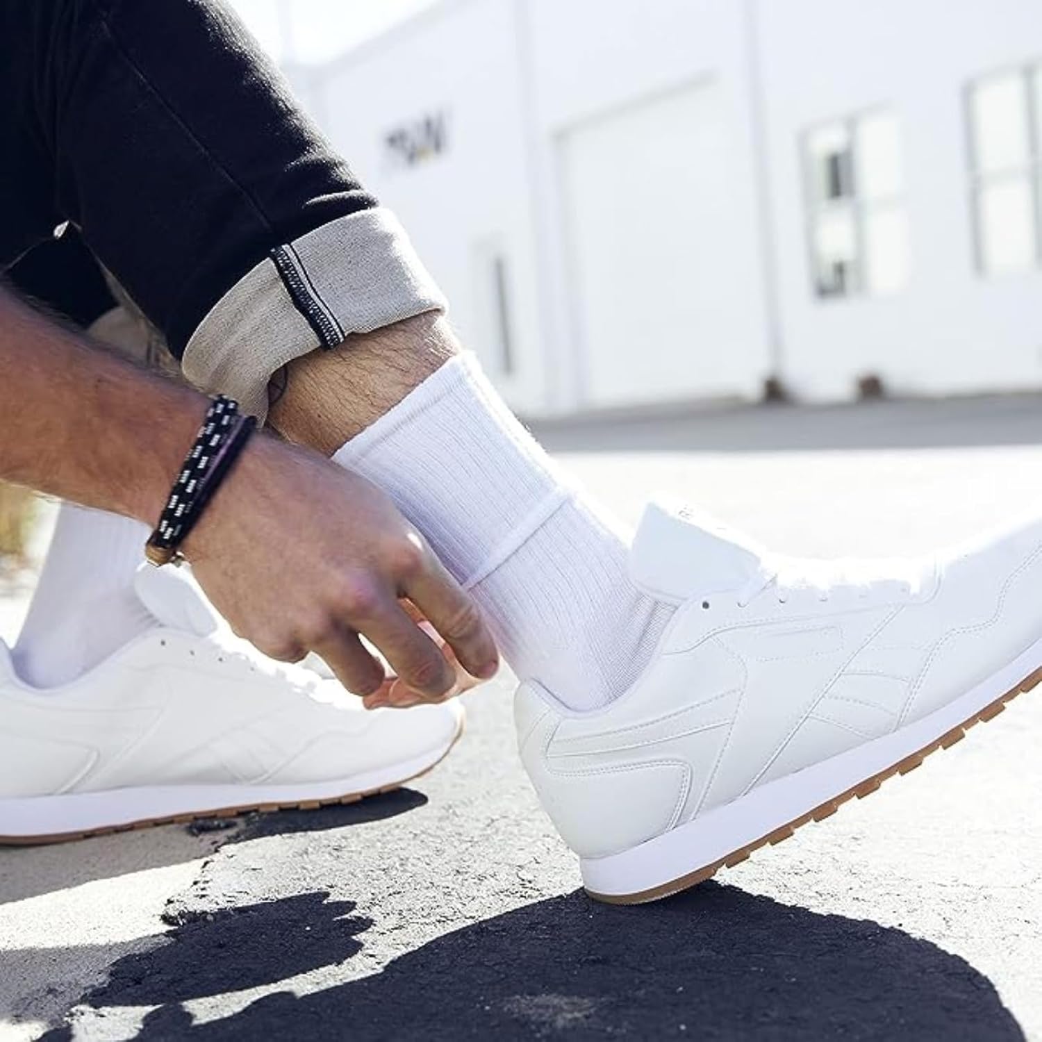 8 Pairs Crew Athletic Socks for Men Moisture Wicking Cushion Crew Socks for Sport Running Traveling - Image 3