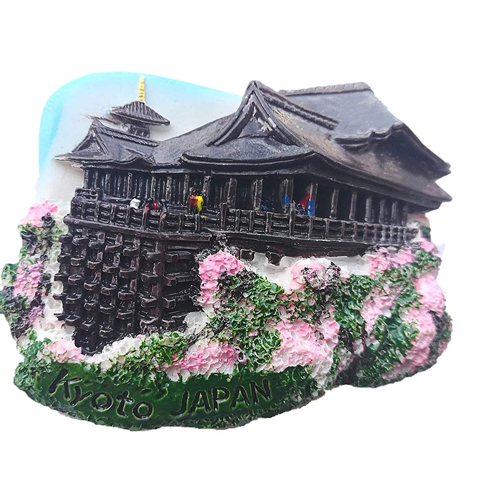 Muyu Magnet 3D Kiyomizudera Temple Kyoto Japan Souvenir Fridge Magnet,Home & Kitchen Decoration Japan Refrigerator Magnet