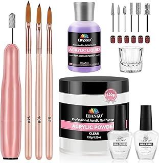 EBANKU Kit de uñas acrílicas, polvo acrílico ...