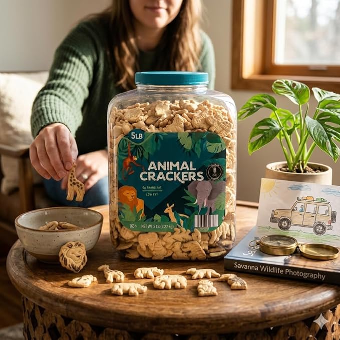 Animal Crackers Cookies, 5 lb, Galletas Crujientes miniatura 3