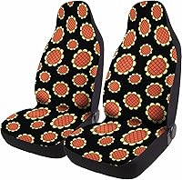 Vista 41 de Horror Nightmare Skellington - 2 fundas de asiento delantero para automóvil, camión, SUV, regalos de Navidad, funda de asiento de cubo duradera, 03.