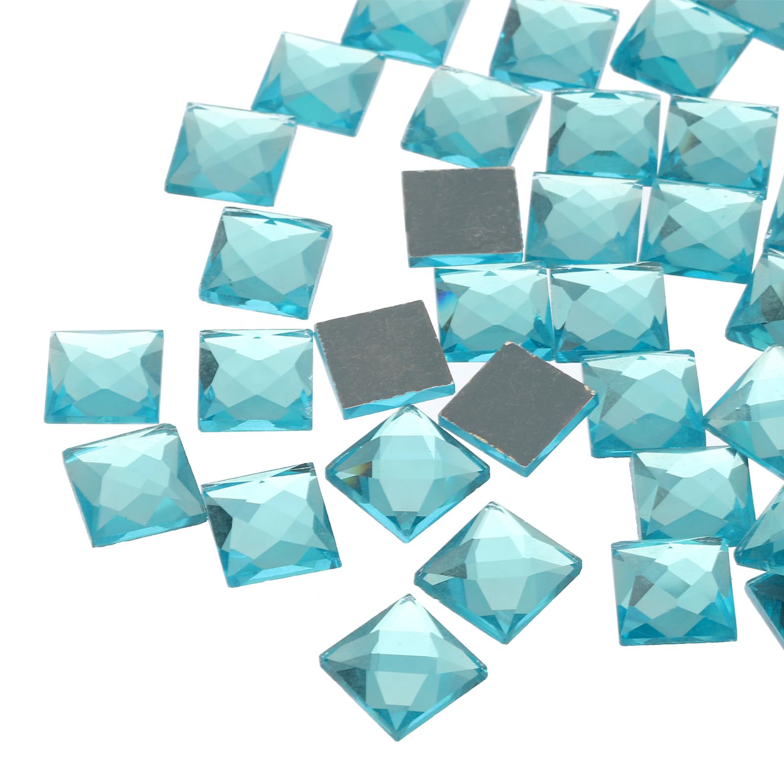 MECCANIXITY Acrylic Flat Back Rhinestones Artificial Gemstone for Crafts Face Painting Costume