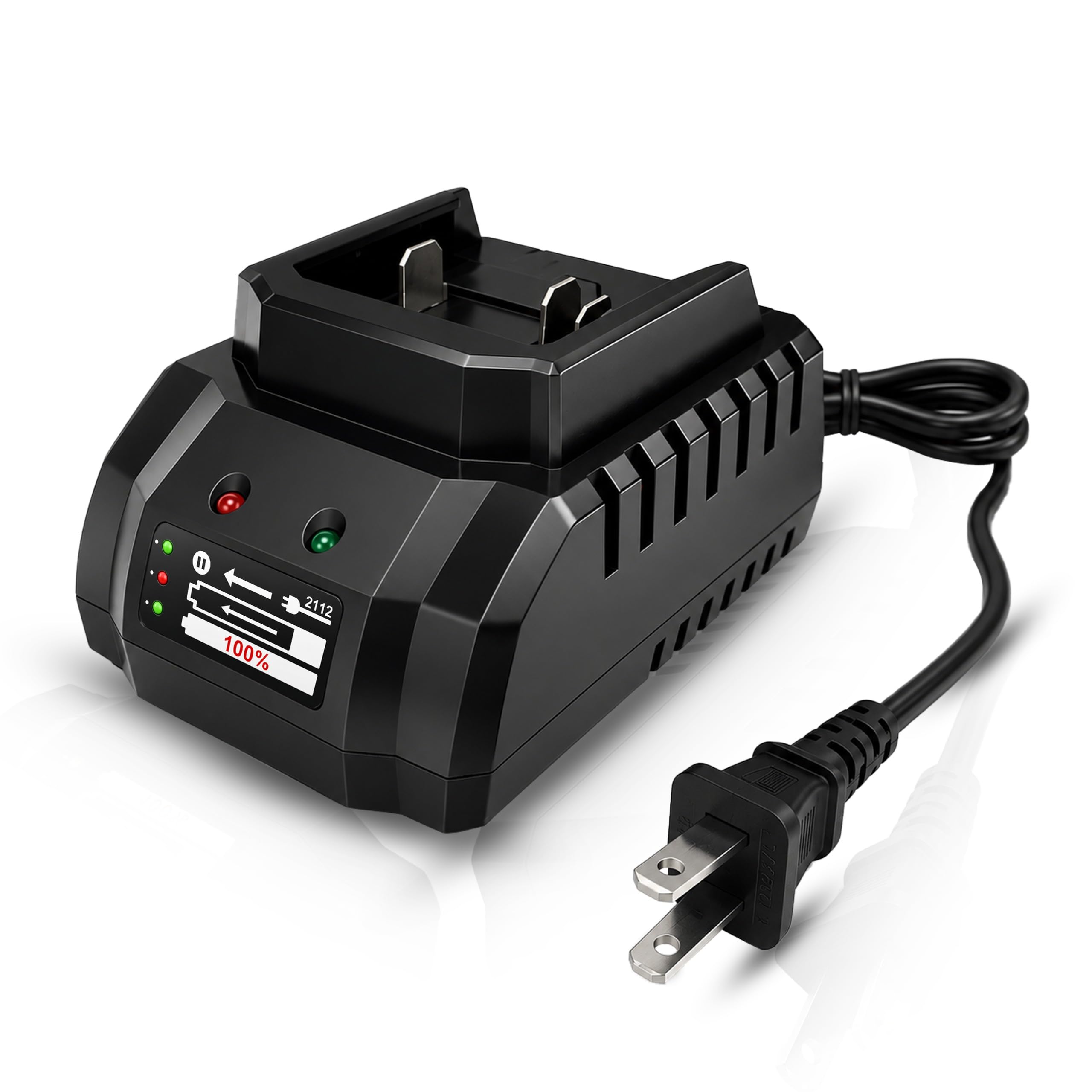 TOMAHAWK® CHA-1500 Desktop Fast Battery Charger | 1.5A Quick Charging Adapter Compatible with Cordless Drill, Screwdriver & Electric Tool Batteries-image-16