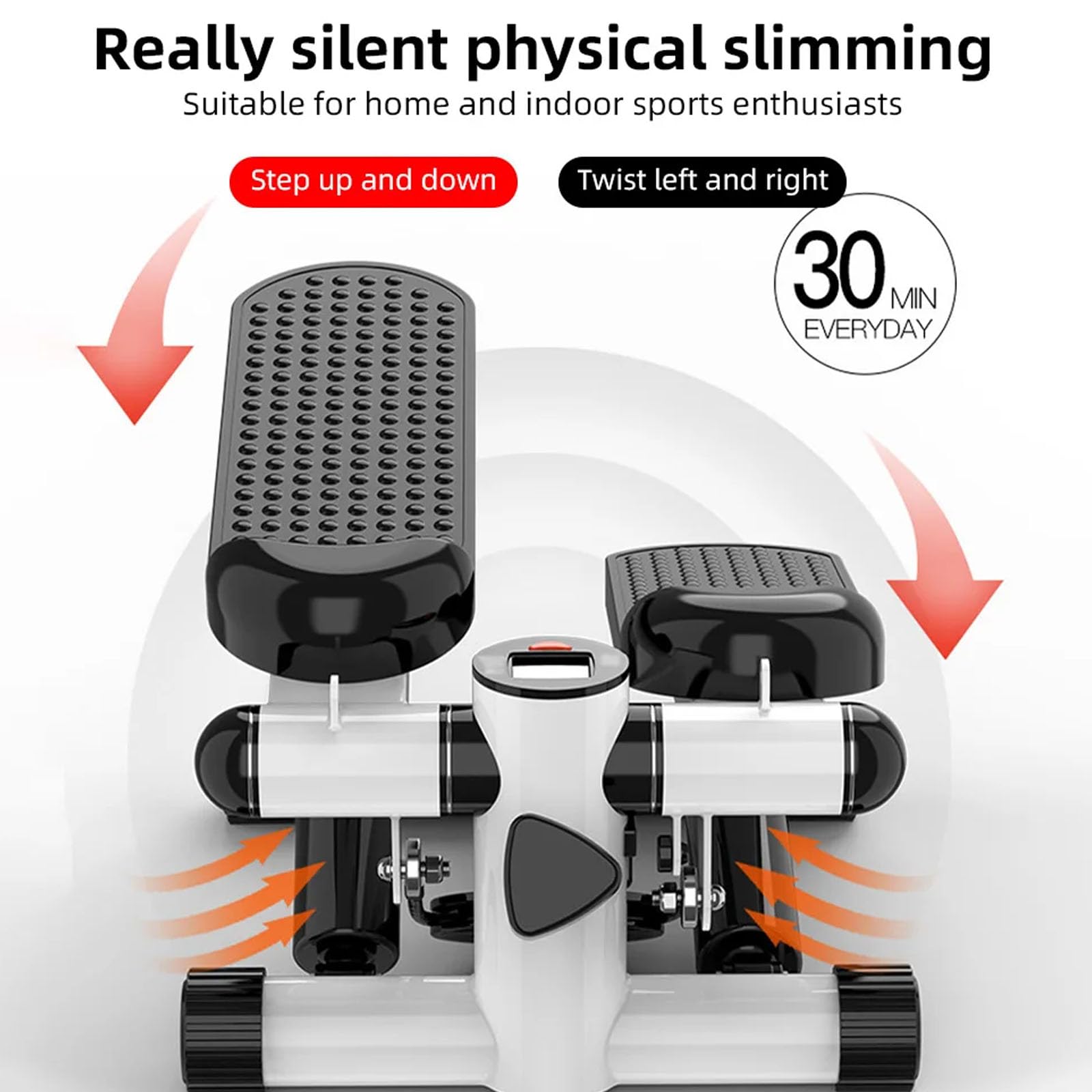 Mini Stepper A Scale, Stepper Portatile Per Fitness Cardiovascolare Con Capacità Di 150 Kg, Allenamento A Basso Impatto Per Gambe E Glutei, Palestra Domestica