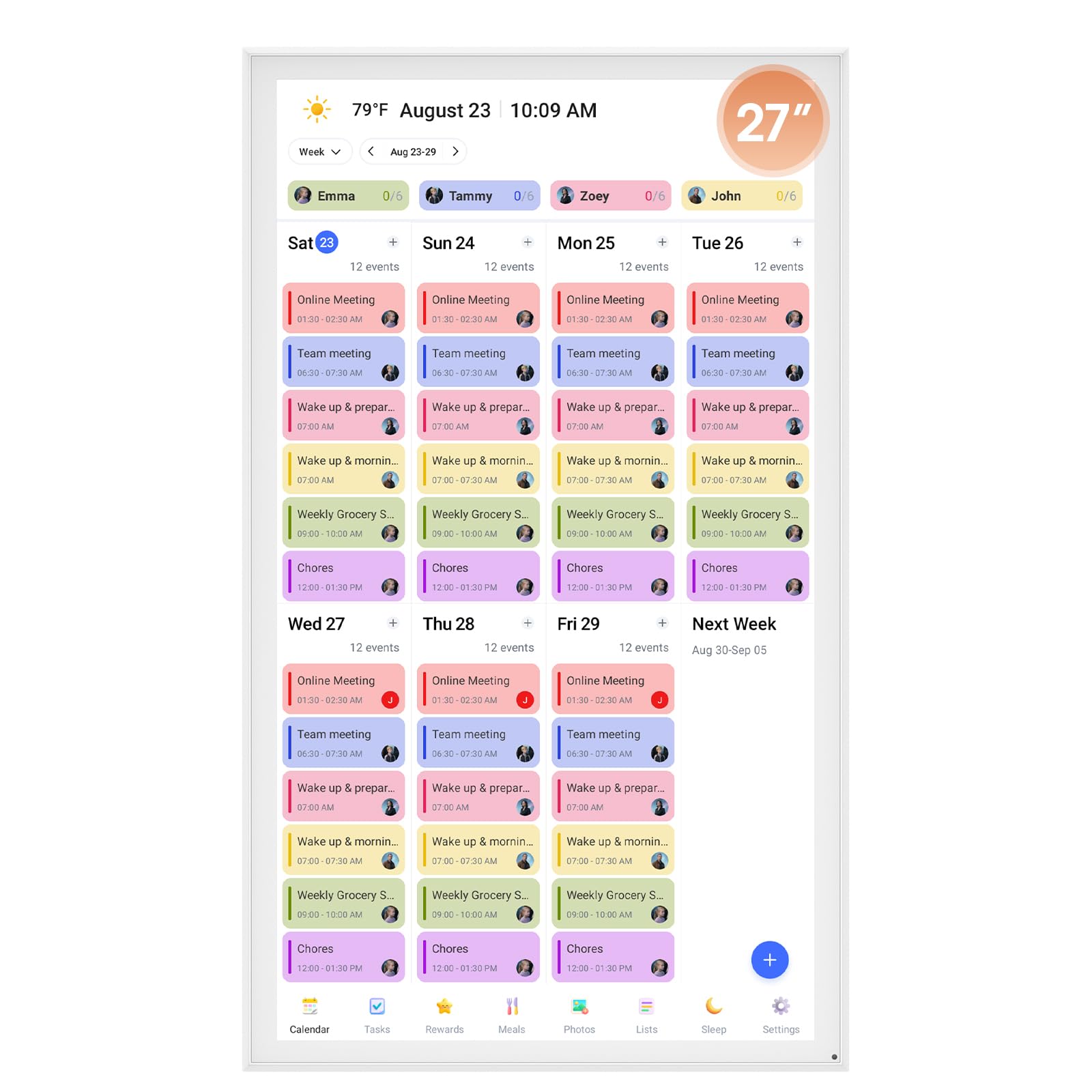DASFIWO 27 Inch Smart Digital Calendar