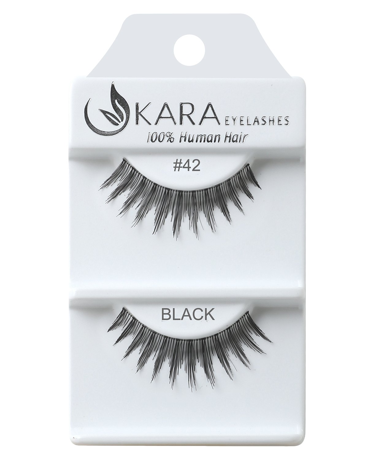Kara Beauty Human Hair Eyelashes - 42 (Pack of 3)