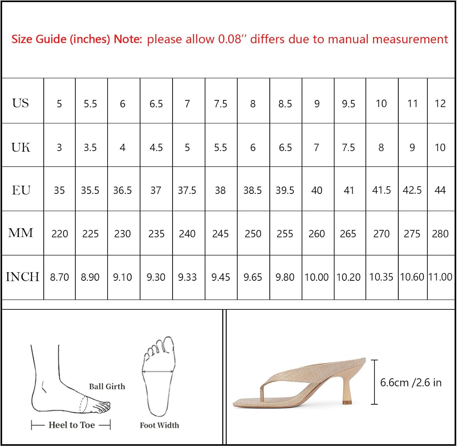 Women’s Kitten Heels Flip Flops Slip On Open Toe Low Heels Thong Square Slide Summer Fashion Party Heeled Dressy Sandals for Women - Image 7
