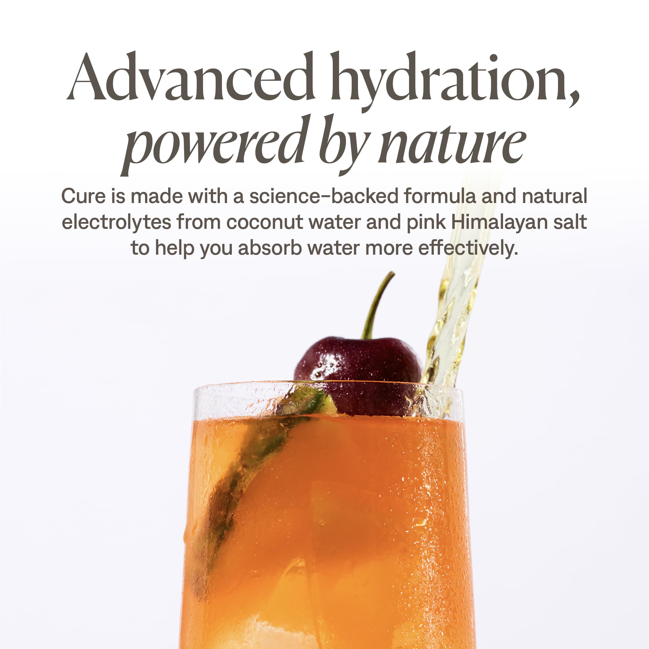 Cure Hydration - Electrolyte Drink Powder Tropical Punch 14 Packets — Amazon image 3