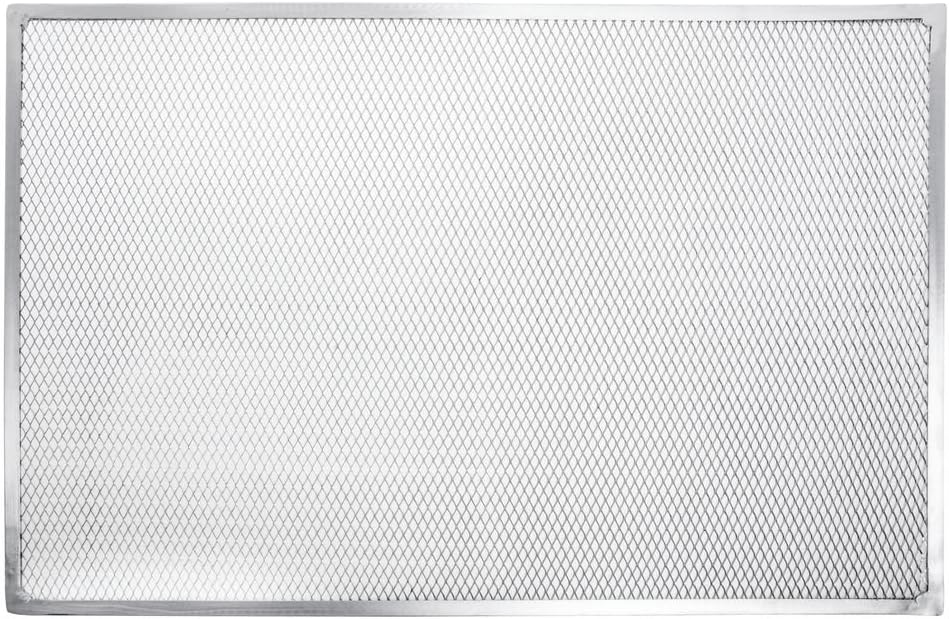 HUBERT® Seamless Rim Pizza Screen Rectangular Aluminum - 24" L x 16" W