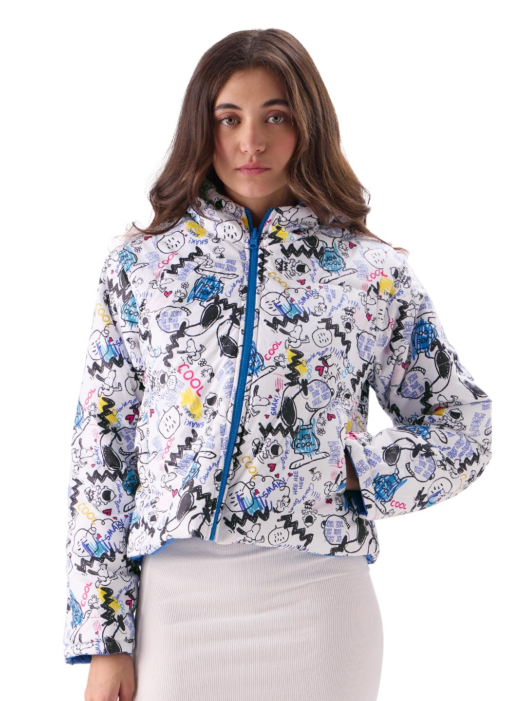 The Souled StorePeanuts: Doodle (Reversible) Women Puffer Jackets