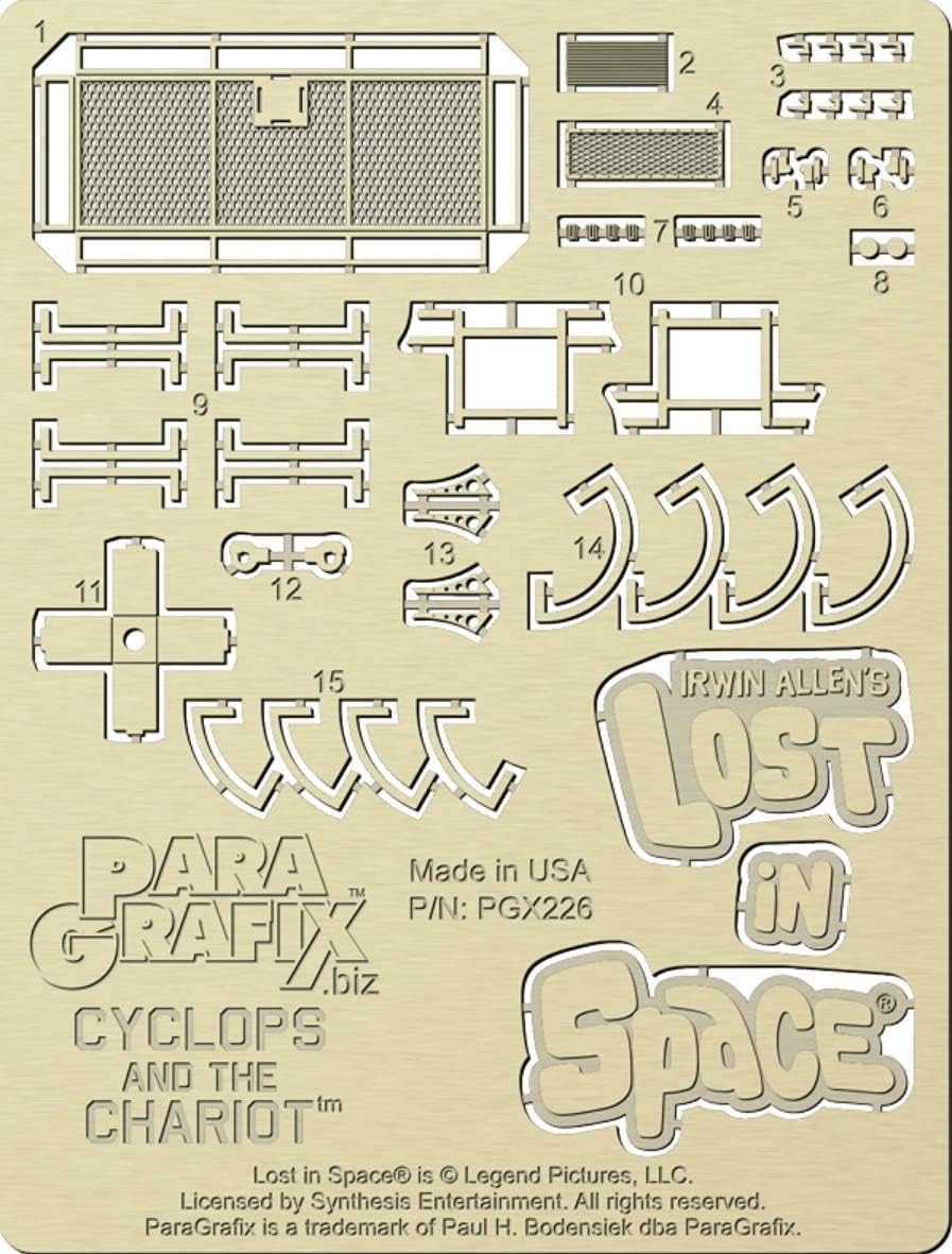BIBNY Paragrafix Lost in Space Chariot Photoetch Set 1/48 Scale PGX226