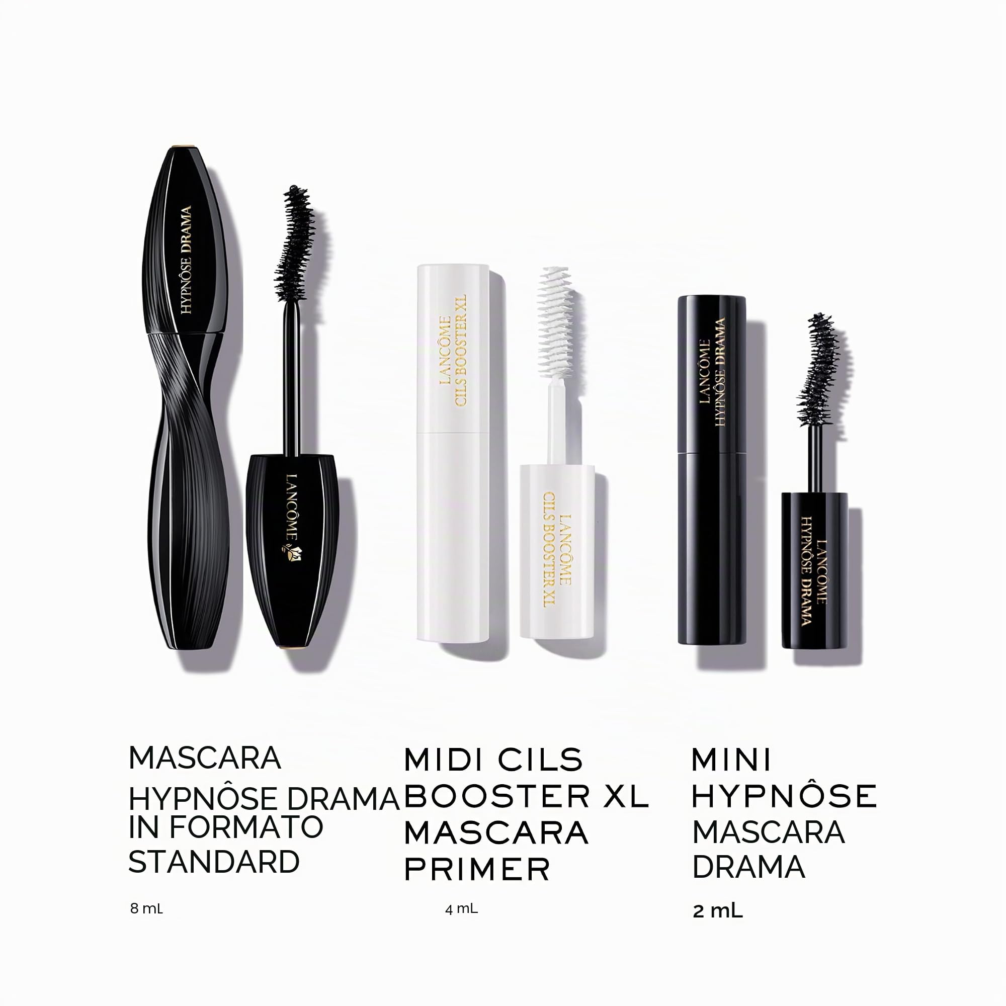 Lancôme Hypnôse Drama Mascara Set, Ultimate Volumising Eye Routine con olio di jojoba, include mascara full size, mascara formato da viaggio e mini Cils Booster XL Primer
