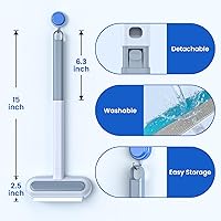Vista 5 de Paquete de 2 herramientas de eliminación de pelo de mascotas, removedor de pelo de perros y gatos 4 en 1 para muebles, cepillo removedor de pelo