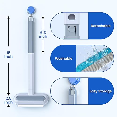 Miniatura 5 de Paquete de 2 herramientas de depilación de mascotas, removedor de pelo de perros y gatos 4 en 1 para muebles, cepillo removedor de pelo de mascotas