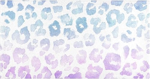 Joisal Alfombras de baño con estampado de leopardo y acuarela, lavable a máquina, antideslizante, con parte trasera de goma, 39 x 20 pulgadas disponible en Yaxa Peru