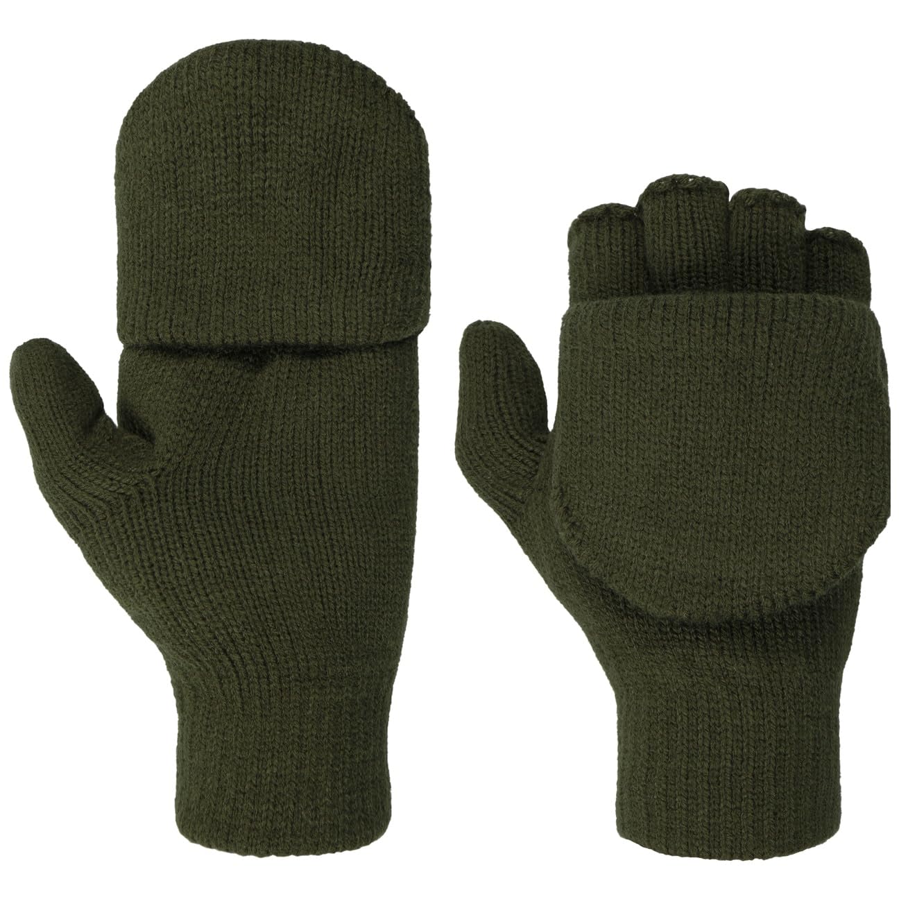 Guantes sin dedos Lipodo de punto para usar el móvil en invierno al aire libre 8