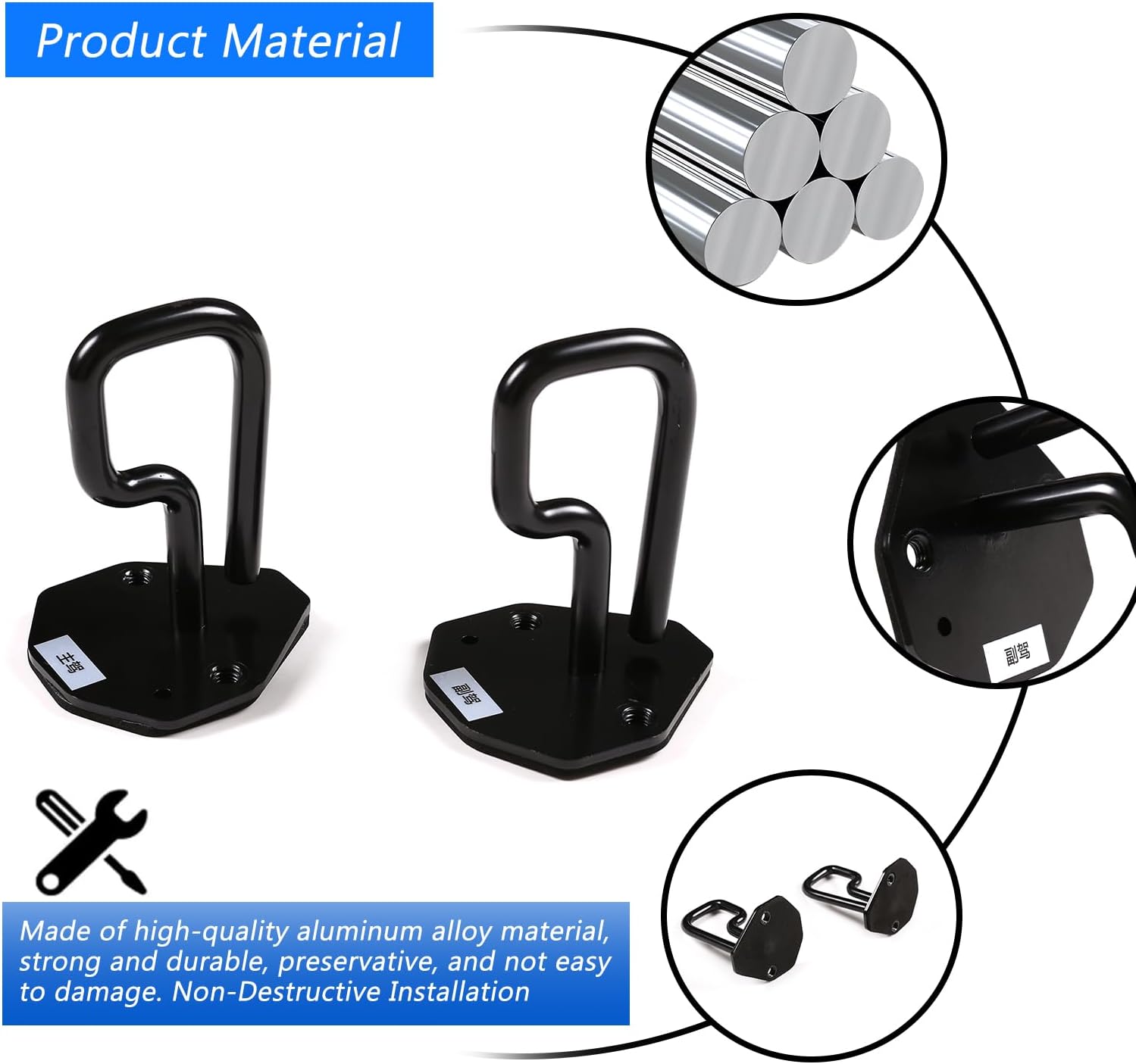 YIWANG Aluminum Alloy Car Rear Seat Backrest Angle Adjustment Bracket for Land Rover Defender 110 2020-2025