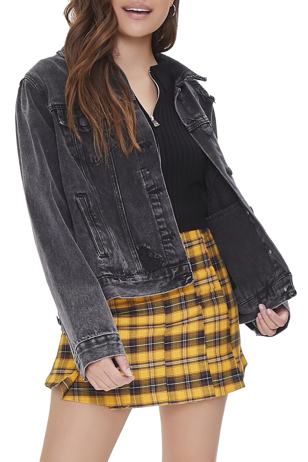 Forever 21 Plaid Mini Skirt Gonna Donna