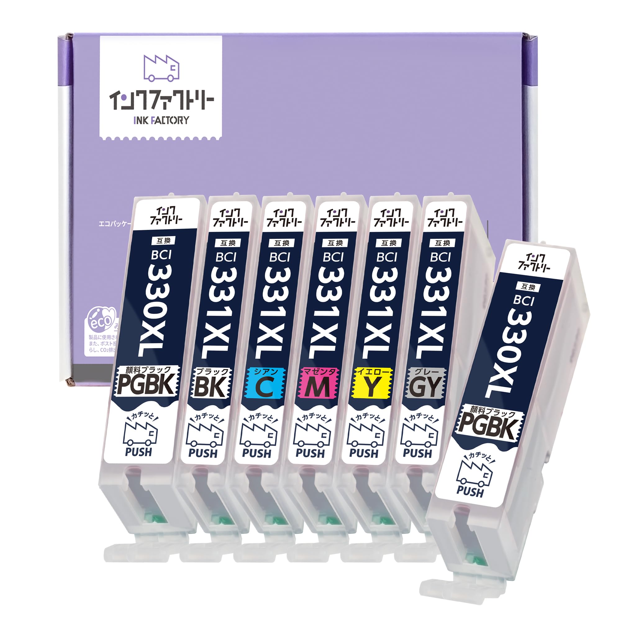 Amazon.co.jp: インクファクトリー BCI-331XL BCI-330XL 6色セット+ Amazon.co.jp: インクファクトリー BCI-331XL BCI-330XL 6色セット+