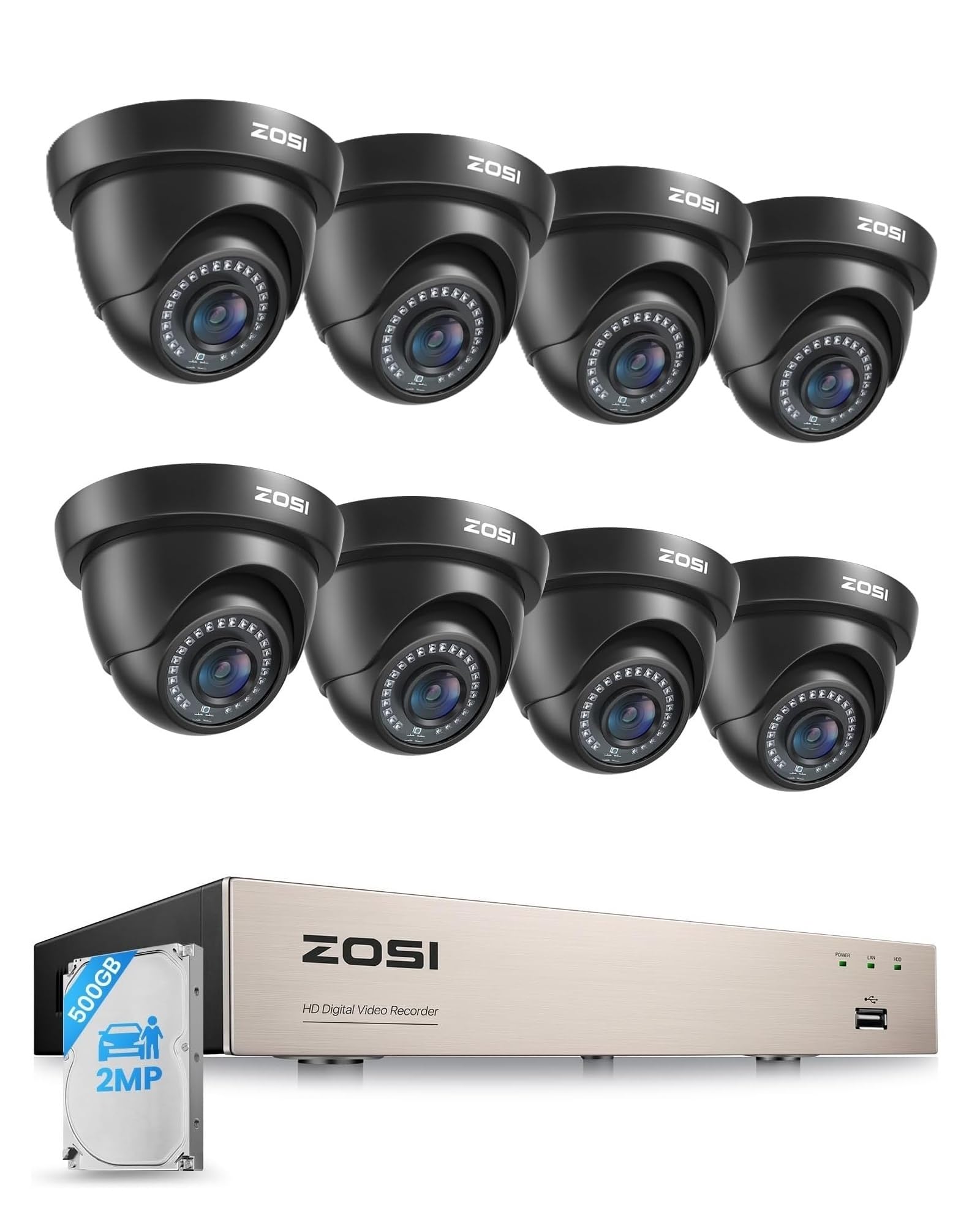 Caméras de Surveillance Filaire ZOSI : Évitez les cambriolages dans votre maison et garage
