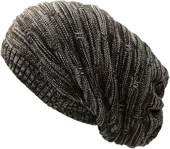 RW Rasta Stretch Long Beanie Hats Brown Multi
