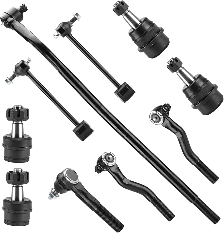 Kit de terminais de direção, bieletas e pivôs de suspensão Aeagle para Jeep Wrangler 2007–2017 e Wrangler JK 2018 – 10 peças