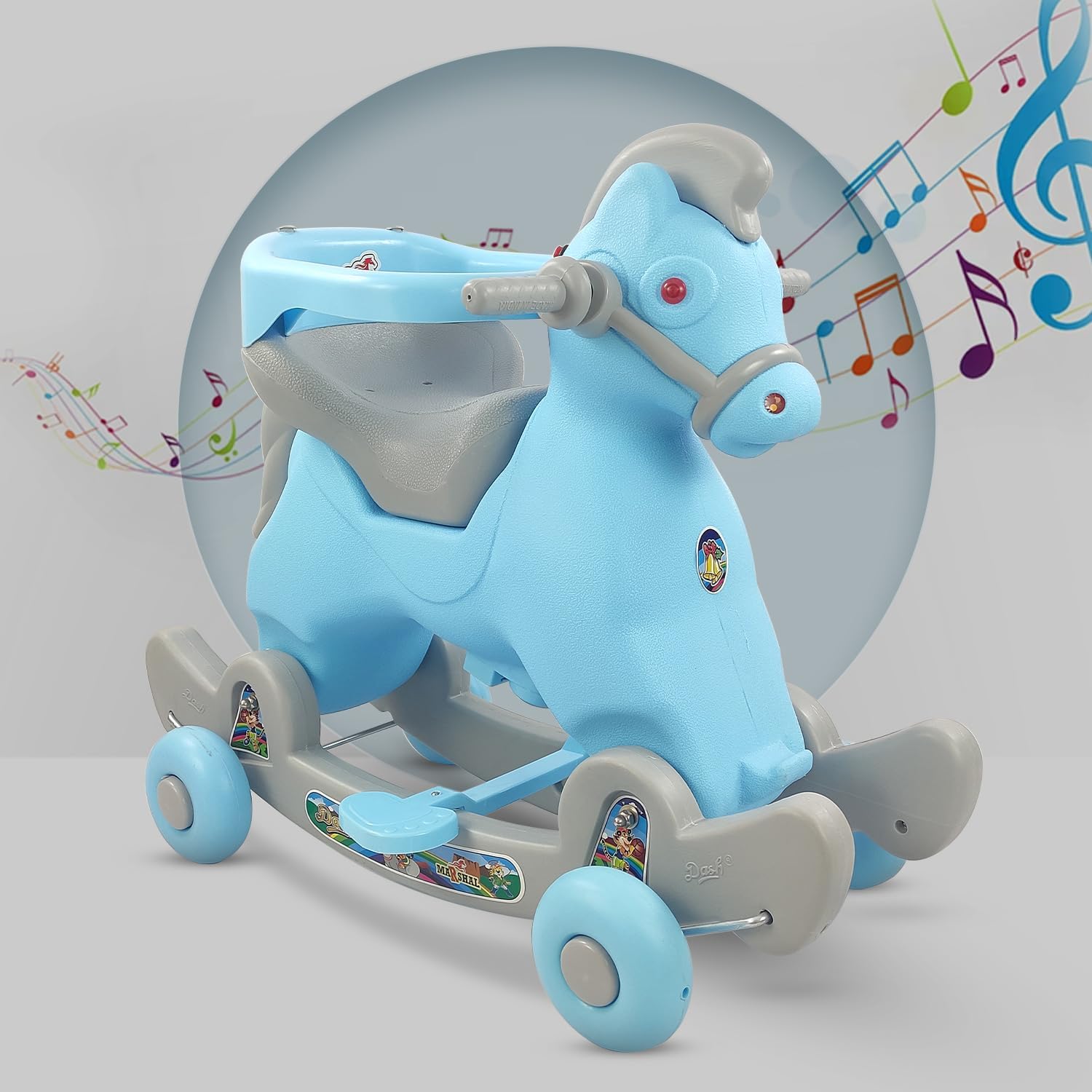 Dash Marshal 2 in 1 Ride on Horse for Kids, Horse Rider for Kids 1