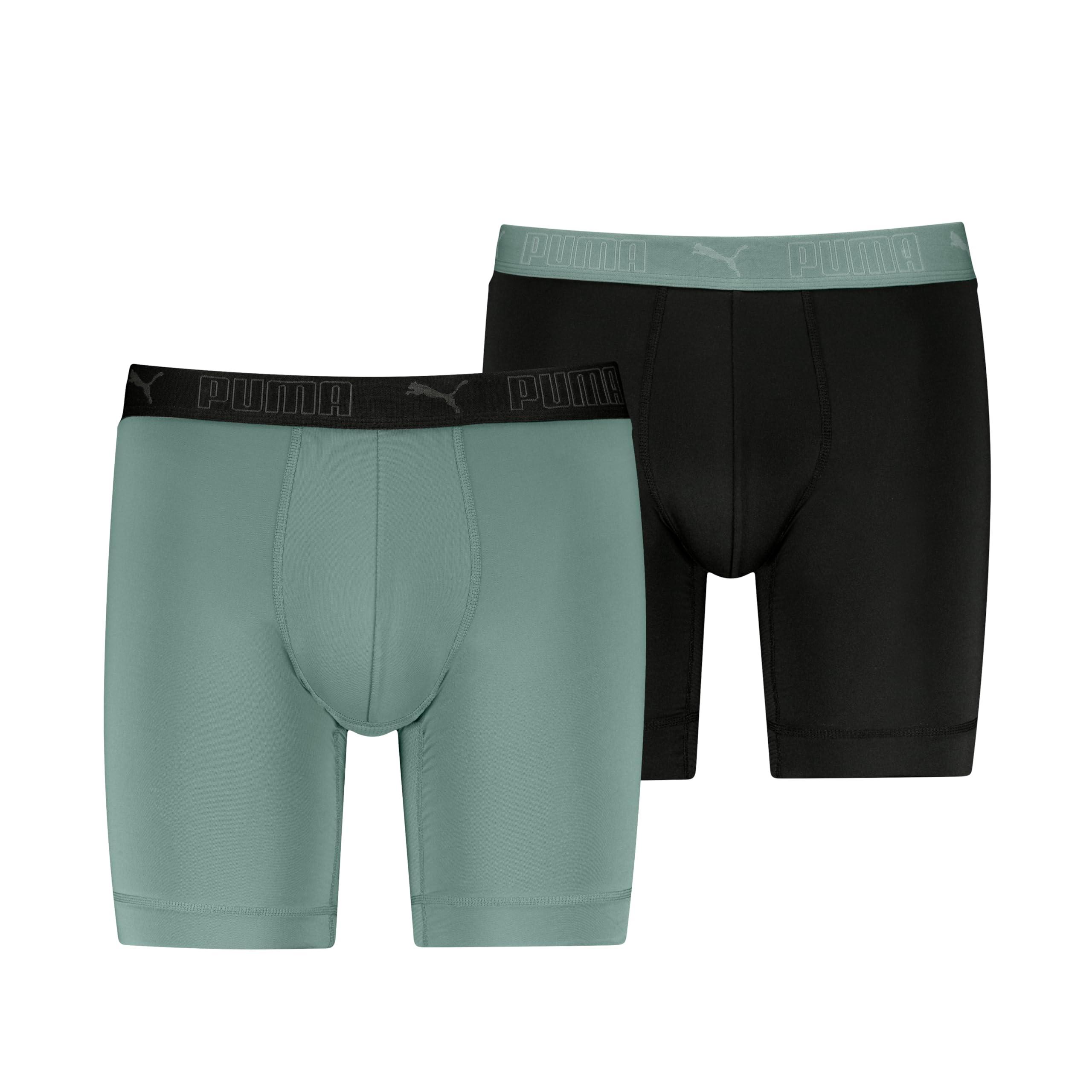 PUMA Men's Microfibre Long Boxer (Pack of 2)