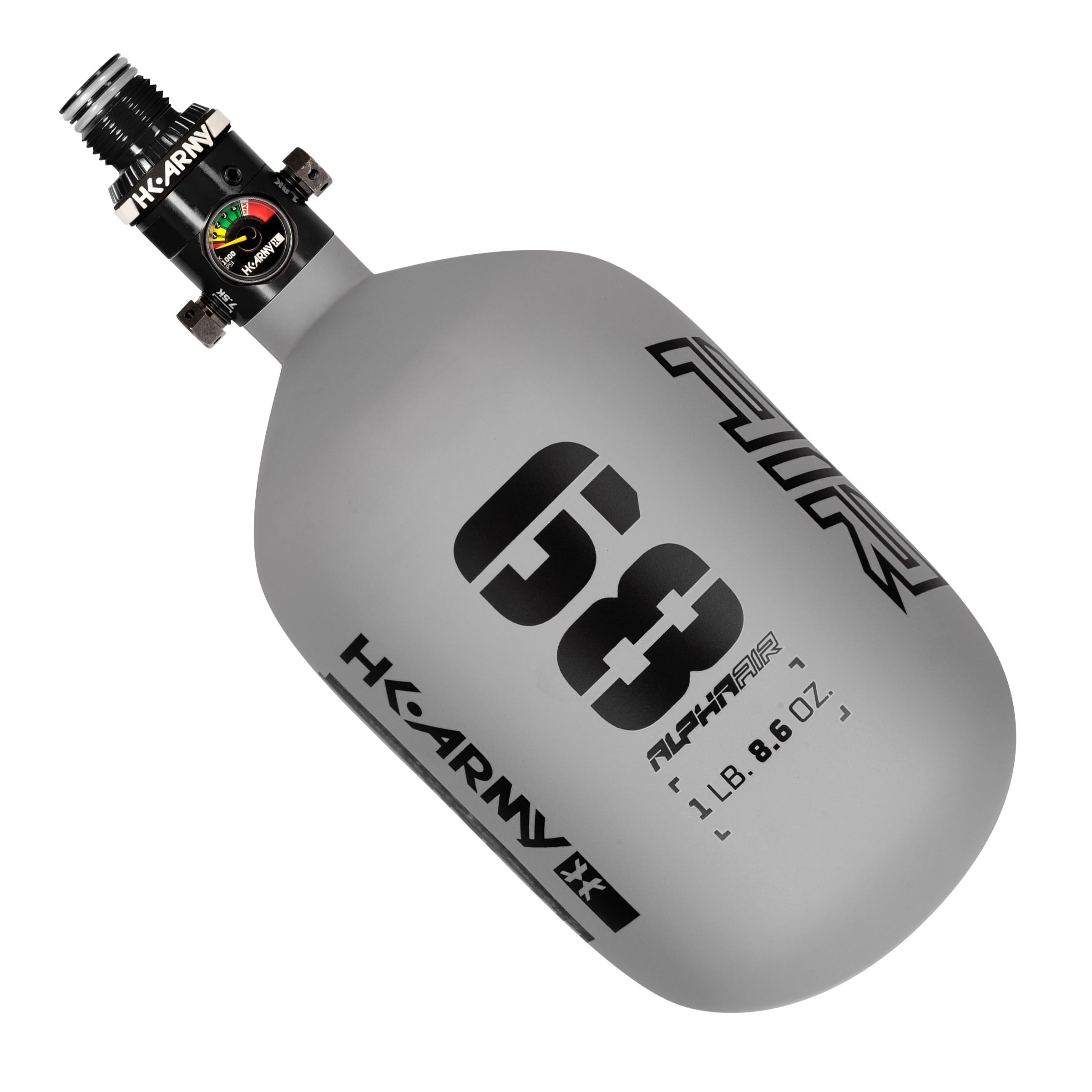 HK Army HPA Paintball Tank - Lightweight Alpha Air Carbon Fiber Compressed Air Tank - 15ci/48ci/68ci/77ci/88ci/99ci - 4500 psi