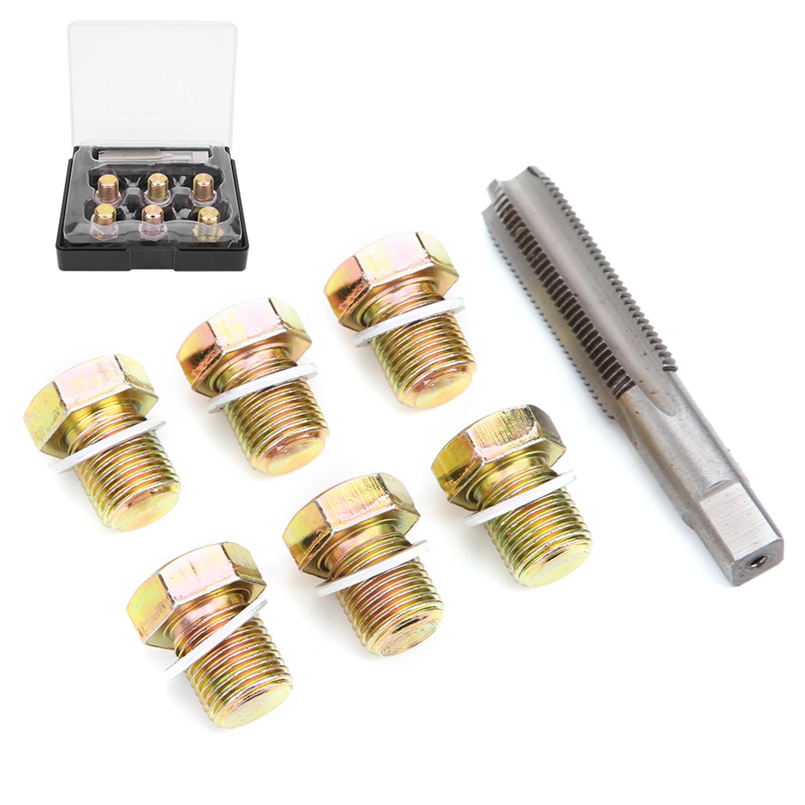 Amazon.co.jp: オイルドレインプラグタップスレッド修理キット M13 X