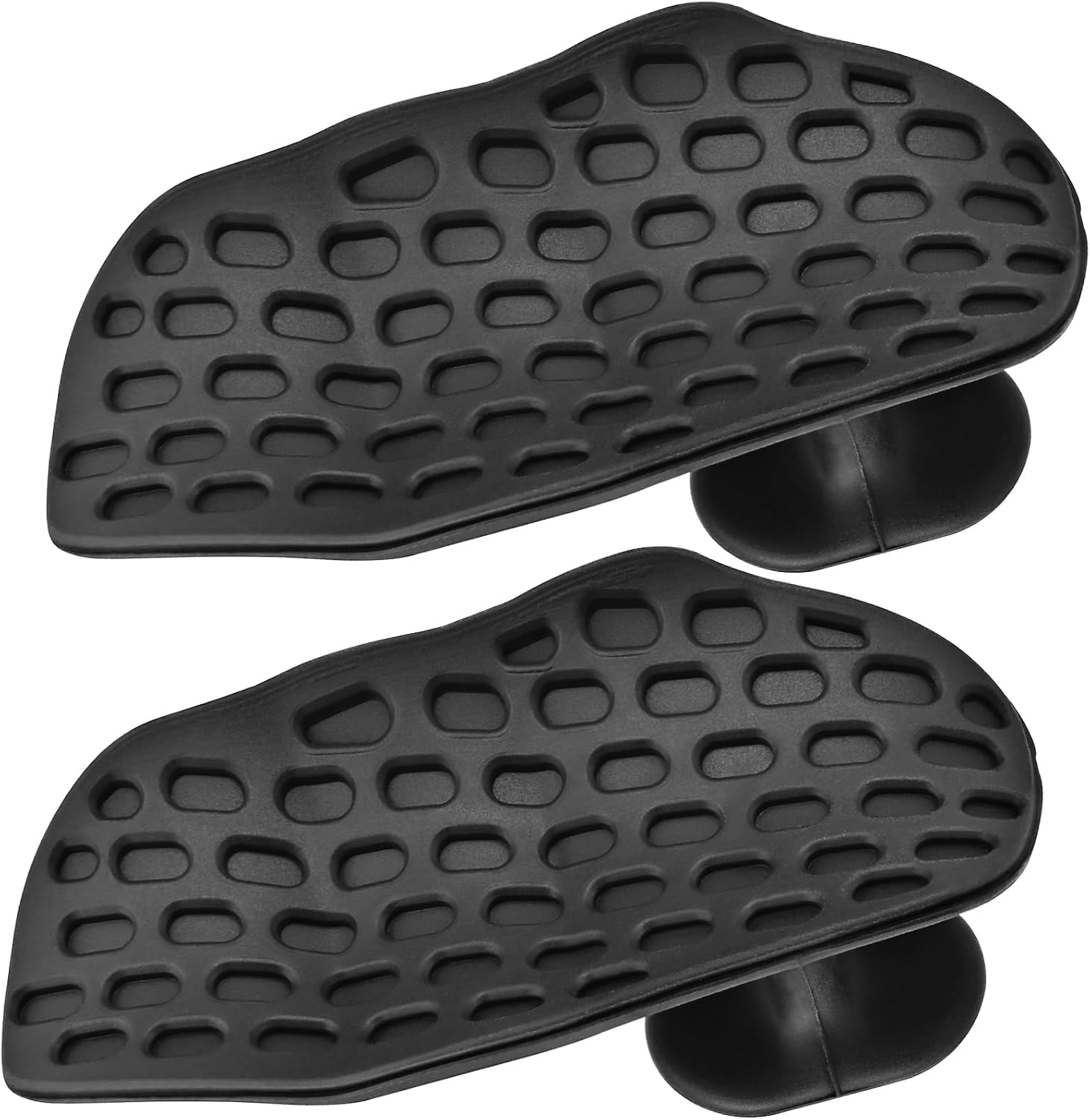 Yeebline 2 Pack Gym Grips Weight Lifting Grips, Ergonomics Workout Rubber Fingerless Anti-Slip Rypt Grip Hand Protector Gloves for Exercise, Weight Lifting, Dumbbell - Image 2