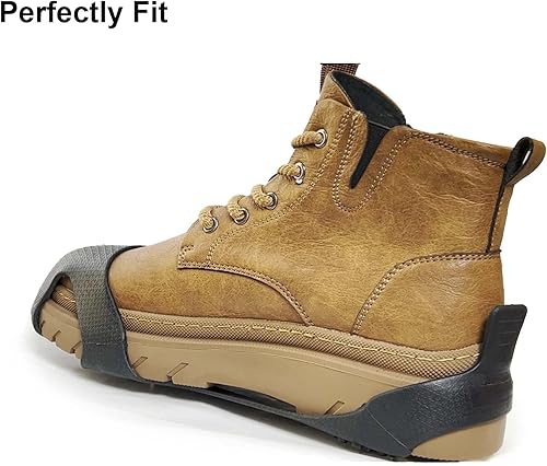 Miniatura 7 de Empuñaduras de hielo y nieve para zapatos y botas, pinchos extraíbles para zapatos de nieve, agarres antideslizantes para escalar, senderismo,