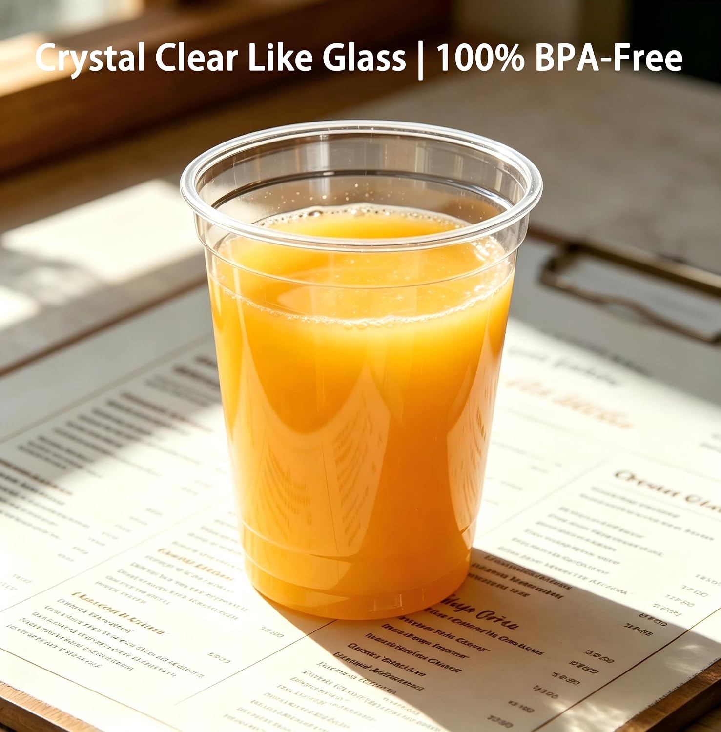 Plastic Cups 16 oz, Set of 10 Clear Heavy Duty Reusable Cups – Shatterproof Flexible Reusable Tumblers for Parties, Picnic, Beach, Camping, Daily Drinks – BPA-Free Stackable Stadium Cups (clear)