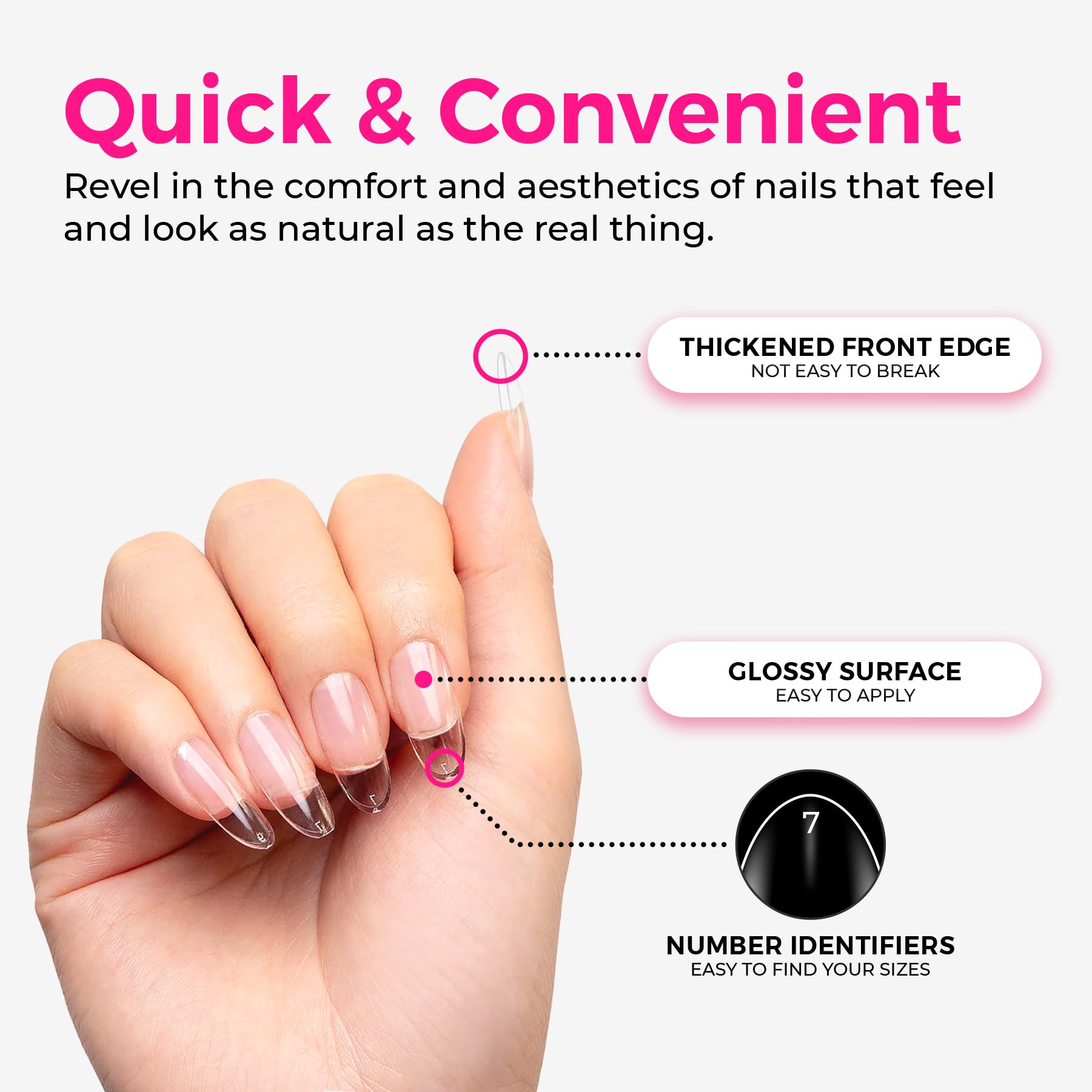LLBA Soft Gel Nail Tips, 360Pcs Soft Gel Nail Extension Tips - Image 4