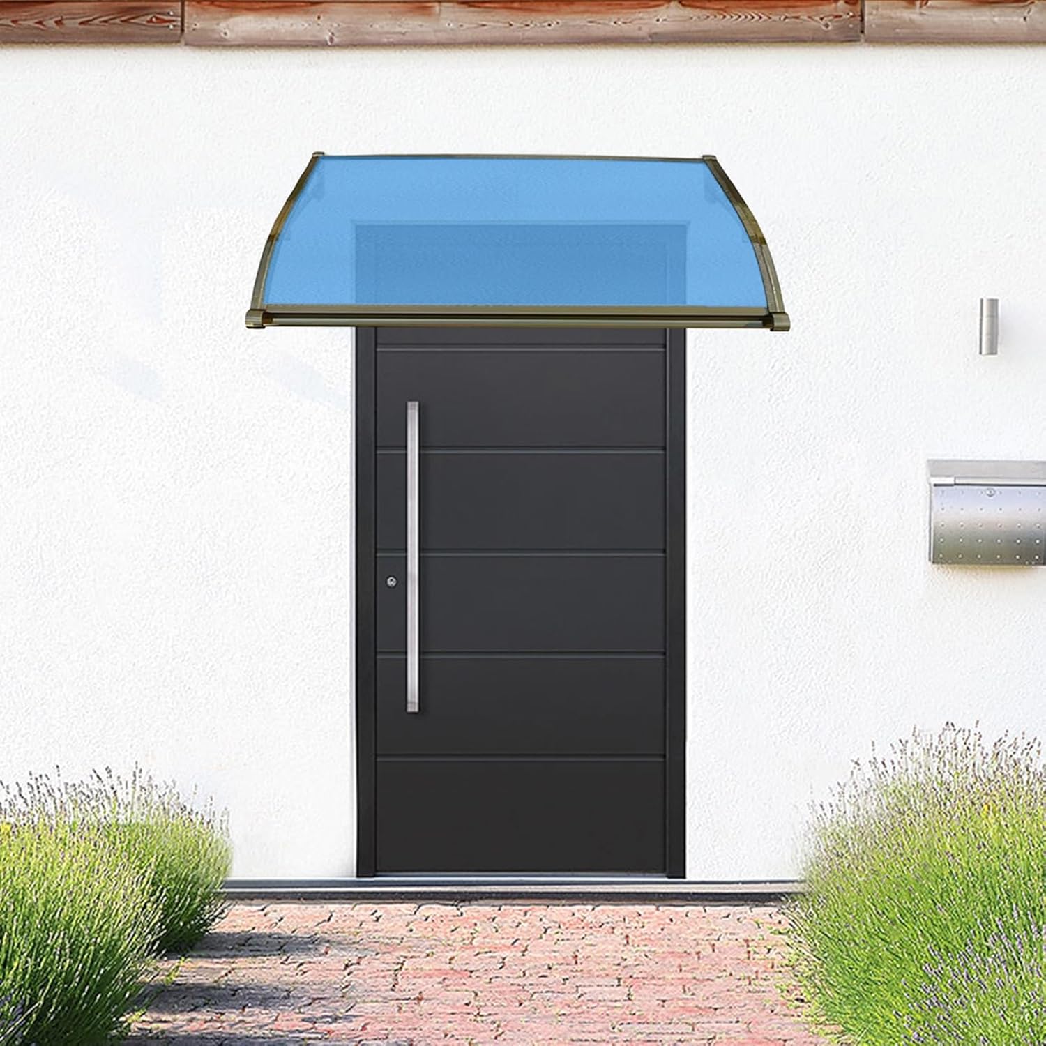 窓オーニング、ドアキャノピー、玄関オーニング、ドアオーバーハング、窓の外側の日よけ、高耐久屋外ドアキャノピーフロント/バックドアレイ