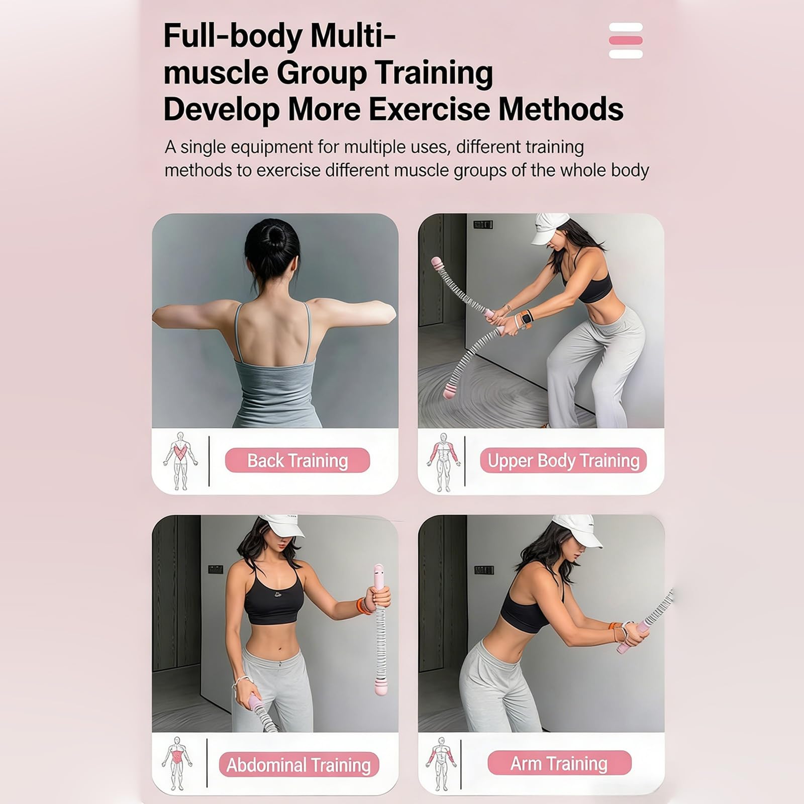 2 cuerdas de entrenamiento portátiles, duraderas, fuerza del brazo, ergonómicas, agarre de fitness, cuerdas de batalla sin cuerda, para el hogar, fitness, rebotes, antideslizantes, batallas