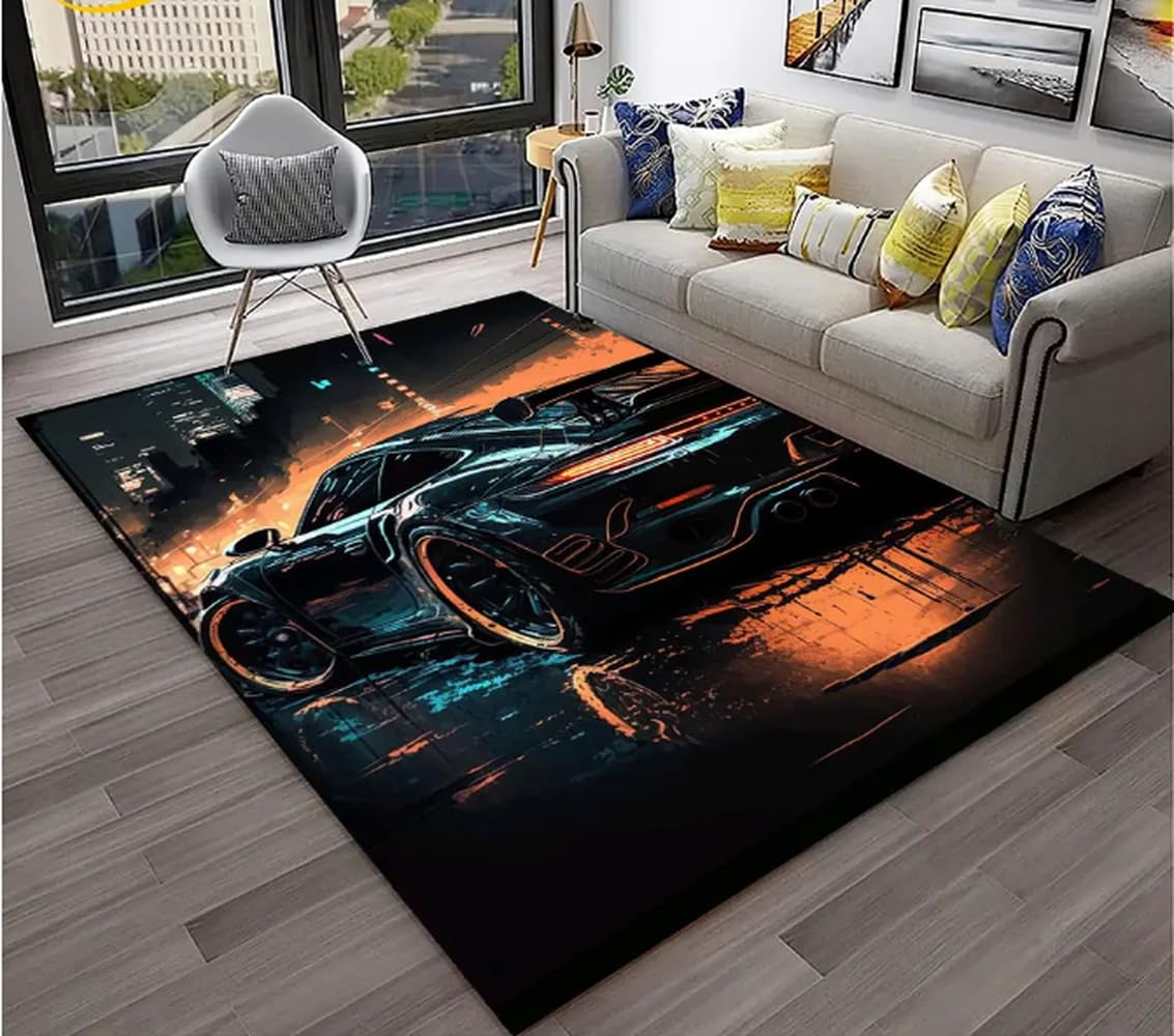 Tapis voiture de sport PASPRT 80X150Cm avec dossier antidérapant