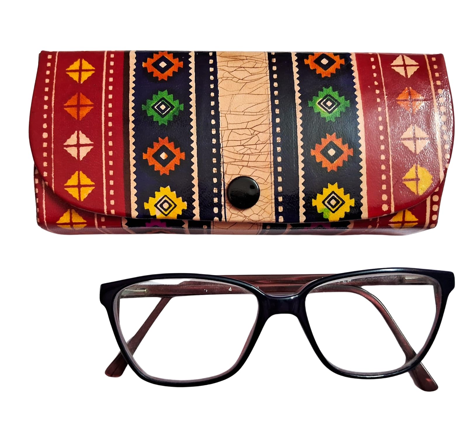 silkykraftz Genuine Leather Shantiniketan Spectacle Case-picture-16